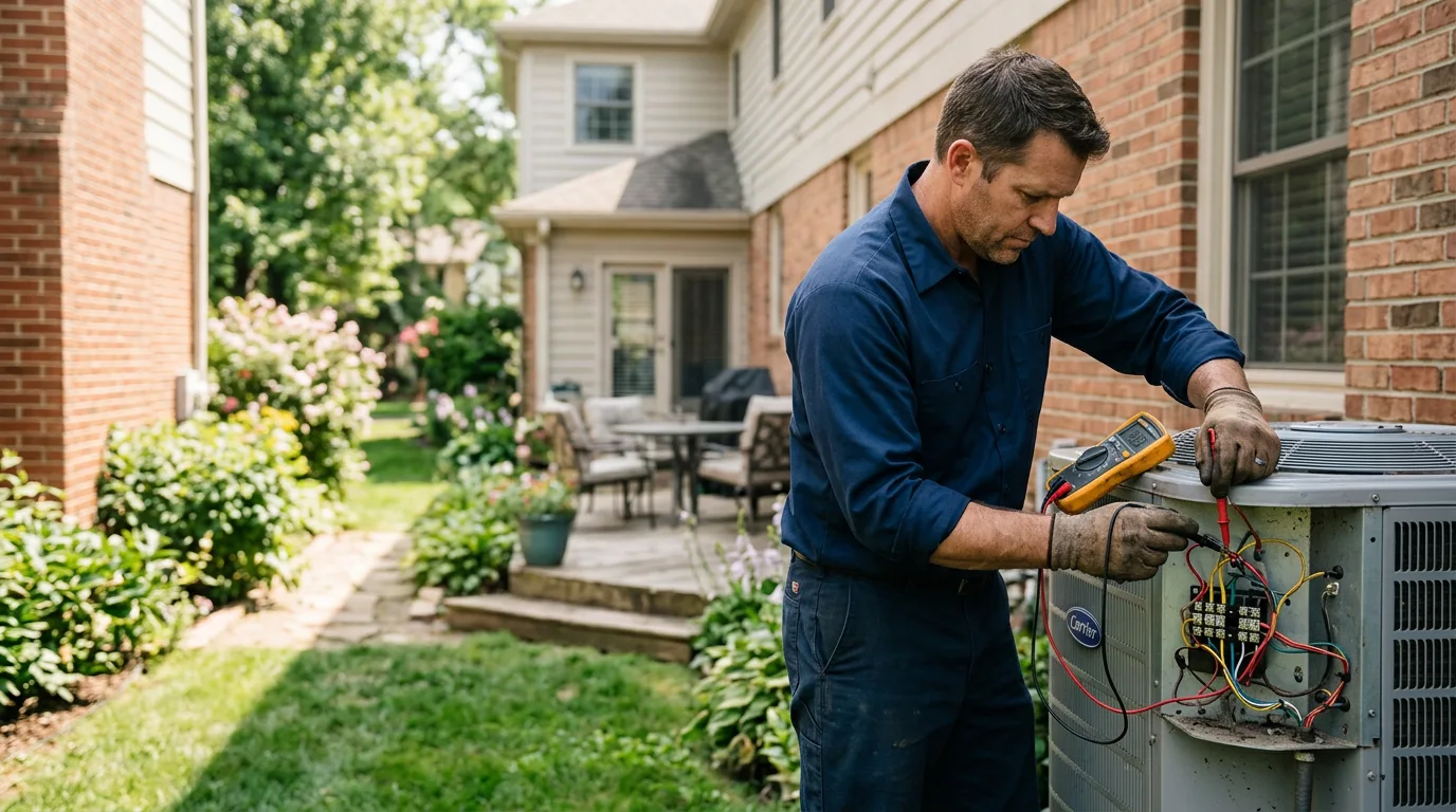 HVAC technician working near Moody, TX